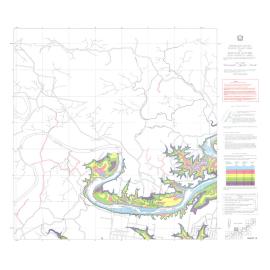 Brisbane River flood plain map of Brisbane suburbs and Goodna area sheet 12, 1975