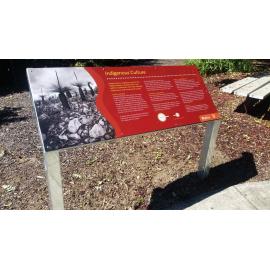 Queens Park Cultural Interpretive signage, 2016