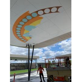 Nicholas Street Precinct at Tulmur Place, Cultural Mural, 2020