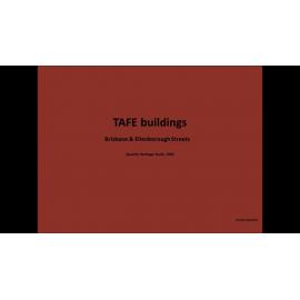 Series of images of the TAFE College on the corner of Limestone and Ellenborough Streets, Ipswich, 1992