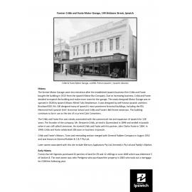 Former Cribb and Foote Motor Garage, 144 Brisbane Street, Ipswich - history