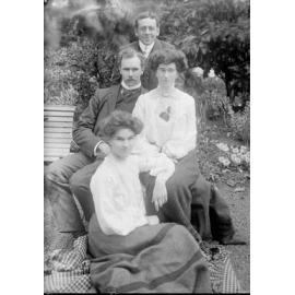 Thought to be the children of Rev. S.T. Withington, with J. Martyn Haenke, Launceston, Tasmania, 1900s