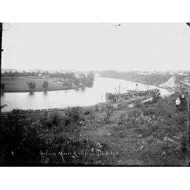View of Maori King from Dock Hill, Brisbane, 1900
