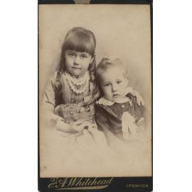 Eliza May Broughton (1887-1958) and Harold John Broughton (1889-1947), Ipswich, c.1893