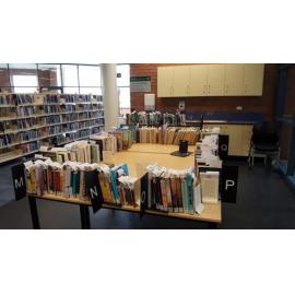 Reserved items waiting to be collected, Ipswich Libraries, May 2020