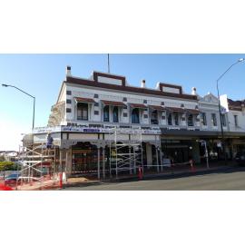 Goleby House during restoration