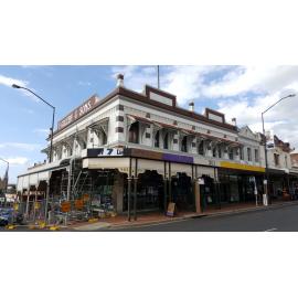 Goleby House, West Street facade during restoration