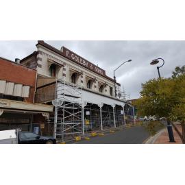 Goleby House during restoration