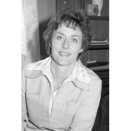 Judith Hill, the first principal of Ipswich Girls' Grammar School, Ipswich, 1981
