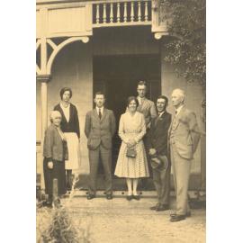 Cameron family at their East Street, Ipswich, home, 1920s