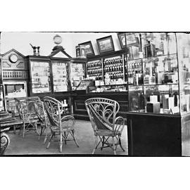Interior of Cribb and Foote's London Pharmacy Ipswich, 1910s