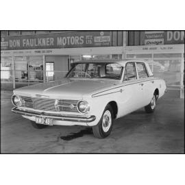 Chrysler Valiant AP6 Sedan (1965-1966), car advertisement for Don Faulkner Motors, Ipswich, October 1980