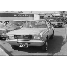 Ford TD Cortina XL (1973-1976), car advertisement for Western Ford, Ipswich, October 1980