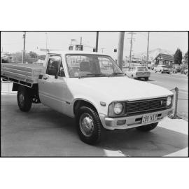 Toyota Hilux ute photographed for ads appearing in The Queensland Times, Ipswich, October 1980