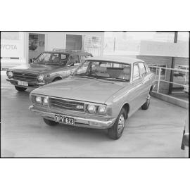 Datsun 180B (1975-1977) and Toyota Corolla Wagon, car advertisement appearing in The Queensland Times, Ipswich, October 1980