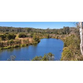 Kholo Gardens - view of the Bremer River, 2020