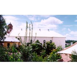 Side view of the former School of Arts & Ipswich Town Hall, Nicholas Street, Ipswich, 1990s