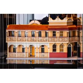 Model of the Ulster Hotel, detail, Ipswich Mini Crafters