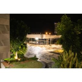Ipswich Central Library, from Dandiiri Room, 1 Nicholas Street, Ipswich, September 2022