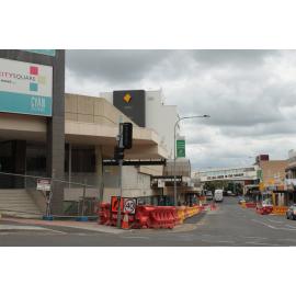 Demolition of Ipswich City Square, Brisbane and Bell Streets, Ipswich, December 2011