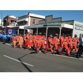 Anzac Day March down Ellenborough Street, towards Timothy Maloney Park, Ipswich, April 2009