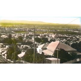 Panoramic view from Denmark Hill, Ipswich, c.1912