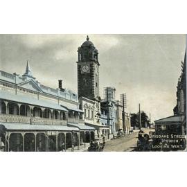 Postcard of Brisbane Street looking west, Ipswich, c.1905