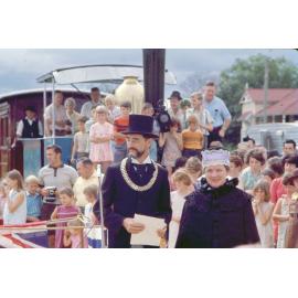 Re-enactment of opening of the Ipswich to Grandchester railway line, North Ipswich, 1965