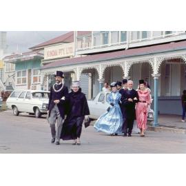 Re-enactment of opening of the Ipswich to Grandchester railway line, North Ipswich, 1965