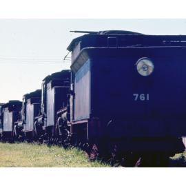 Steam Locomotive parked in North Yard, North Ipswich Railway Workshops, North Ipswich, c.1970