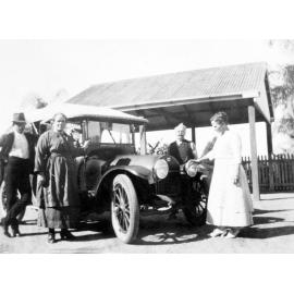 Dr and Matron Sirois with their car, Marburg, Ipswich, 1920s