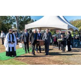 Reinterment of the Fleming family at Ipswich General Cemetery, 16th July 2019