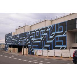 Mural by artist Sam Songailo, Ellenborough Street, Ipswich, March 2023