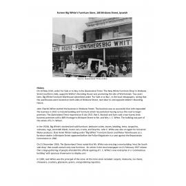 Former Big White's Furniture Store, 160 Brisbane Street, Ipswich