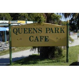 Queens Park Cafe sign, 2009