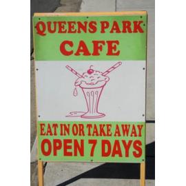 Queens Park Cafe sign, 2009