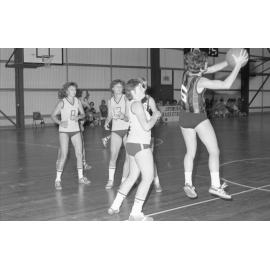Thought to be Women's Basketball Match at Ipswich Basketball Courts, Bundamba, December 1977