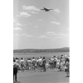 Crowd watching RAAF aircraft, Amberley, December 1977