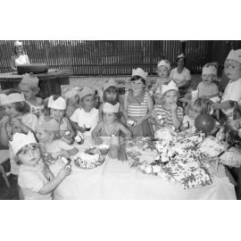 Christmas party at Riverview Childcare Centre, Riverview, December 1977