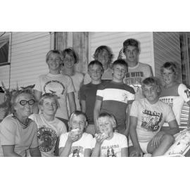 Group of A4R swimmers, Ipswich, January 1978