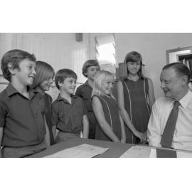 Mr Byrne at Bundamba State School, Ipswich, December 1977