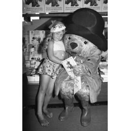 Paddington Bear event at a bookstore, Ipswich, December 1977
