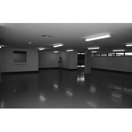Inside of the Humanities Building, Ipswich, December 1977