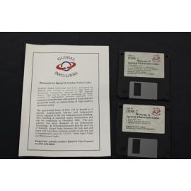 Ipswich Global Info-Links floppy disks, Ipswich, February 1998