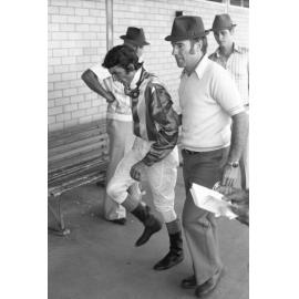 Unidentified jockey at the Ipswich Turf Club, Bundamba, Ipswich, February 1978