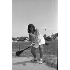 Unidentified Vigoro player batting, Ipswich, Queensland, February 1978