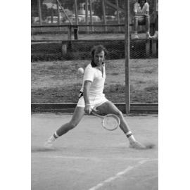 Unidentified tennis player, Ipswich, Queensland, February 1978