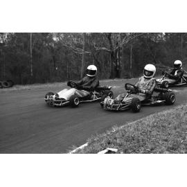 Go-kart racing, Ipswich, November 1977