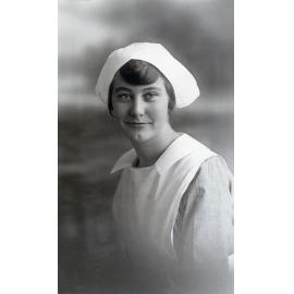 Leonore Millicent Cooper, in nurses uniform,  Ipswich, c.1920