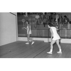 Squash match, Ipswich, November 1977